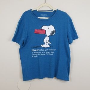Peanuts blue Hangry T-shirt
